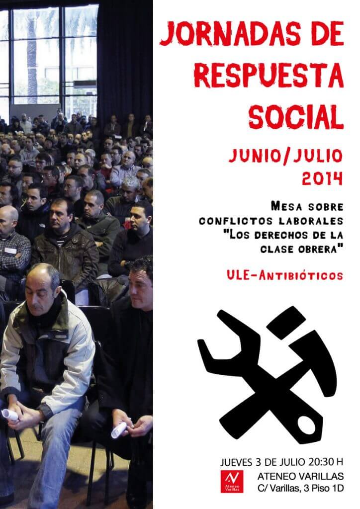 2014_Cartel de la mesa de conflictos laborales