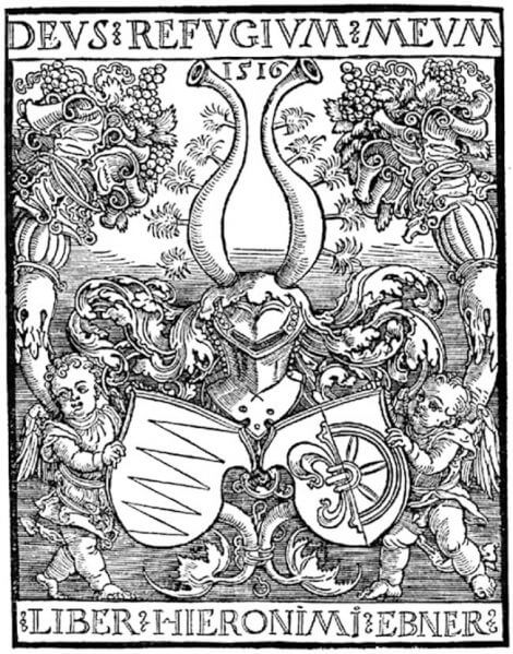 69 Escudo heraldico con yelmo y cuernos _Papel