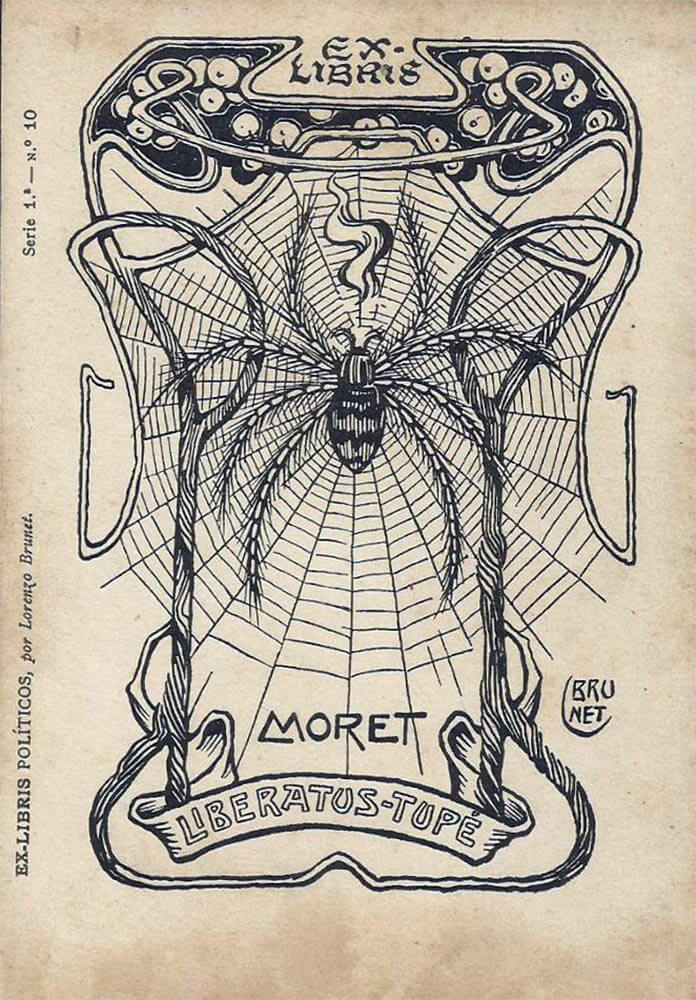 Exlibris 180 Moret_Papel