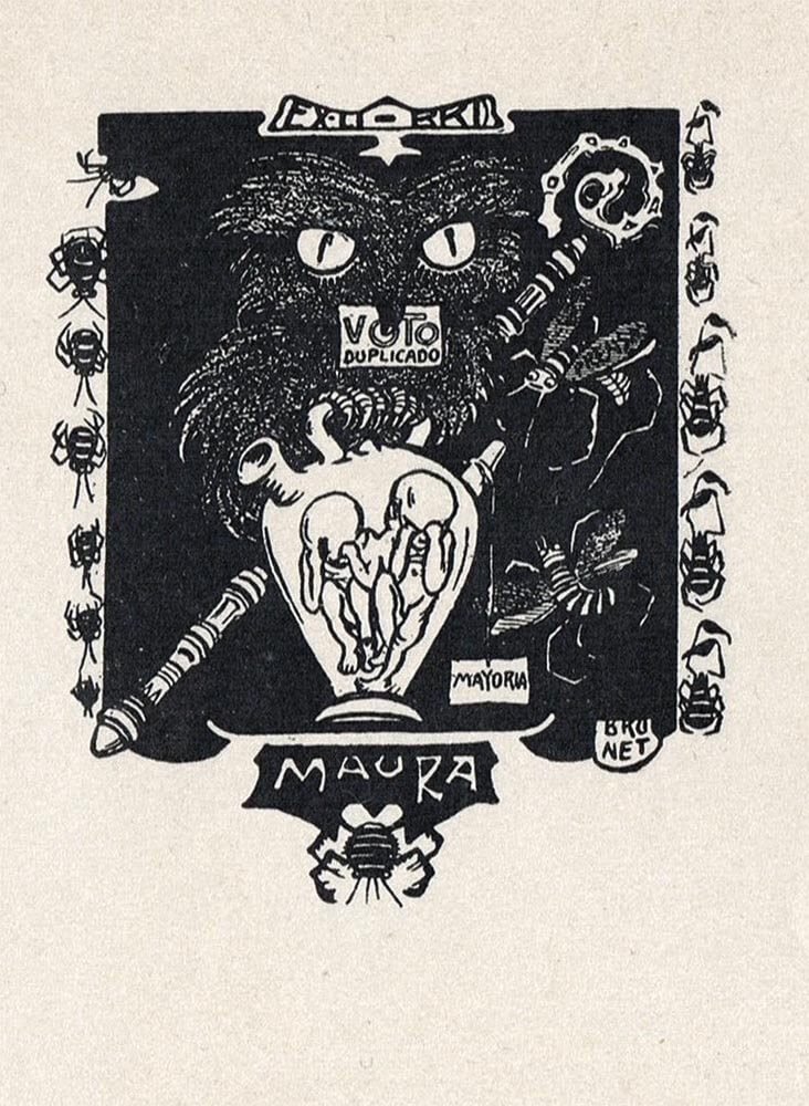 Exlibris #187 Maura_Papel