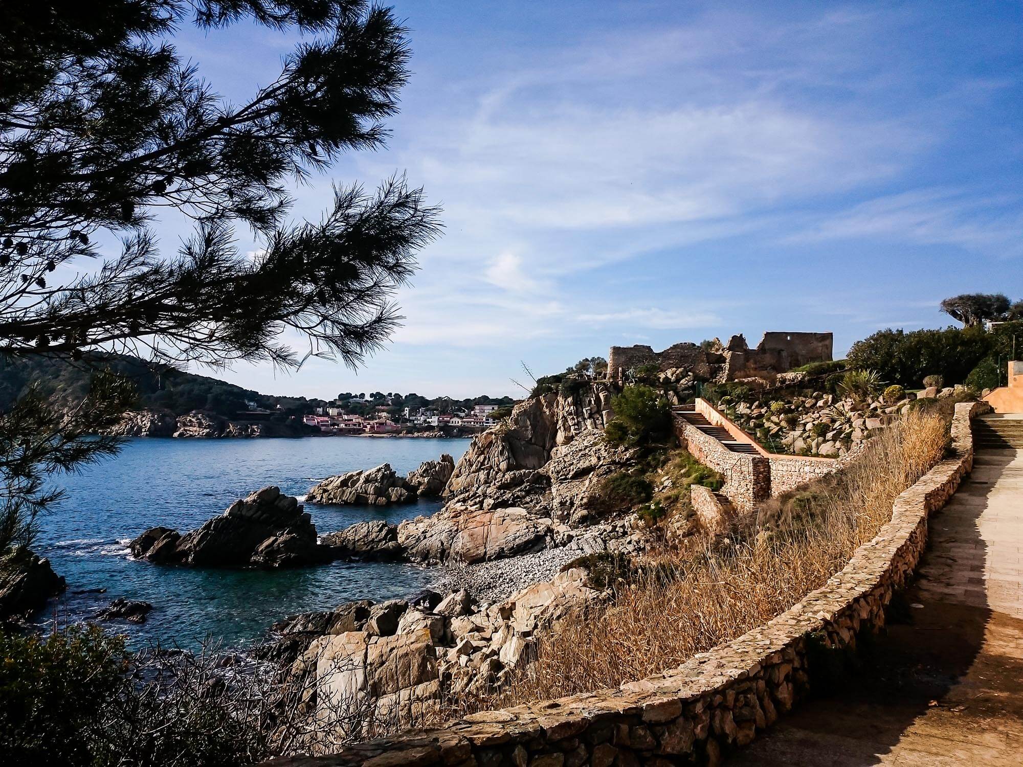 El paseo de ronda en Palamos