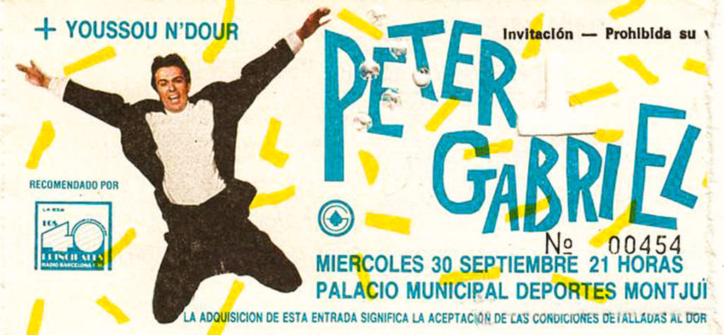 Concierto de Peter Gabriel en 1987