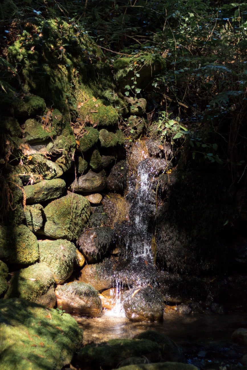 Luz, agua, rocas y sombras